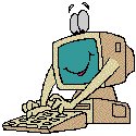 Pabs at the computer